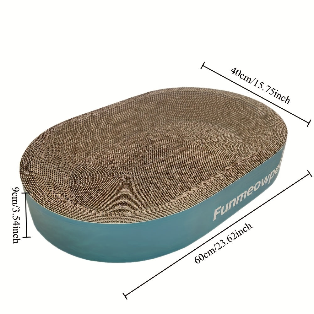 Extra Large Elevated Cat Scratching Bowl - Thickened Wear-Resistant No-Shed Scratch Proof Sisal Cat Scratcher Pad, Perfect Indoor Cat Gift