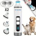 Quiet Dog Nail Grinder with LED Light – 3-Speed Rechargeable Electric Pet Nail Trimmer Kit, Painless Paw Grooming for Small Medium Large Dogs & Cats