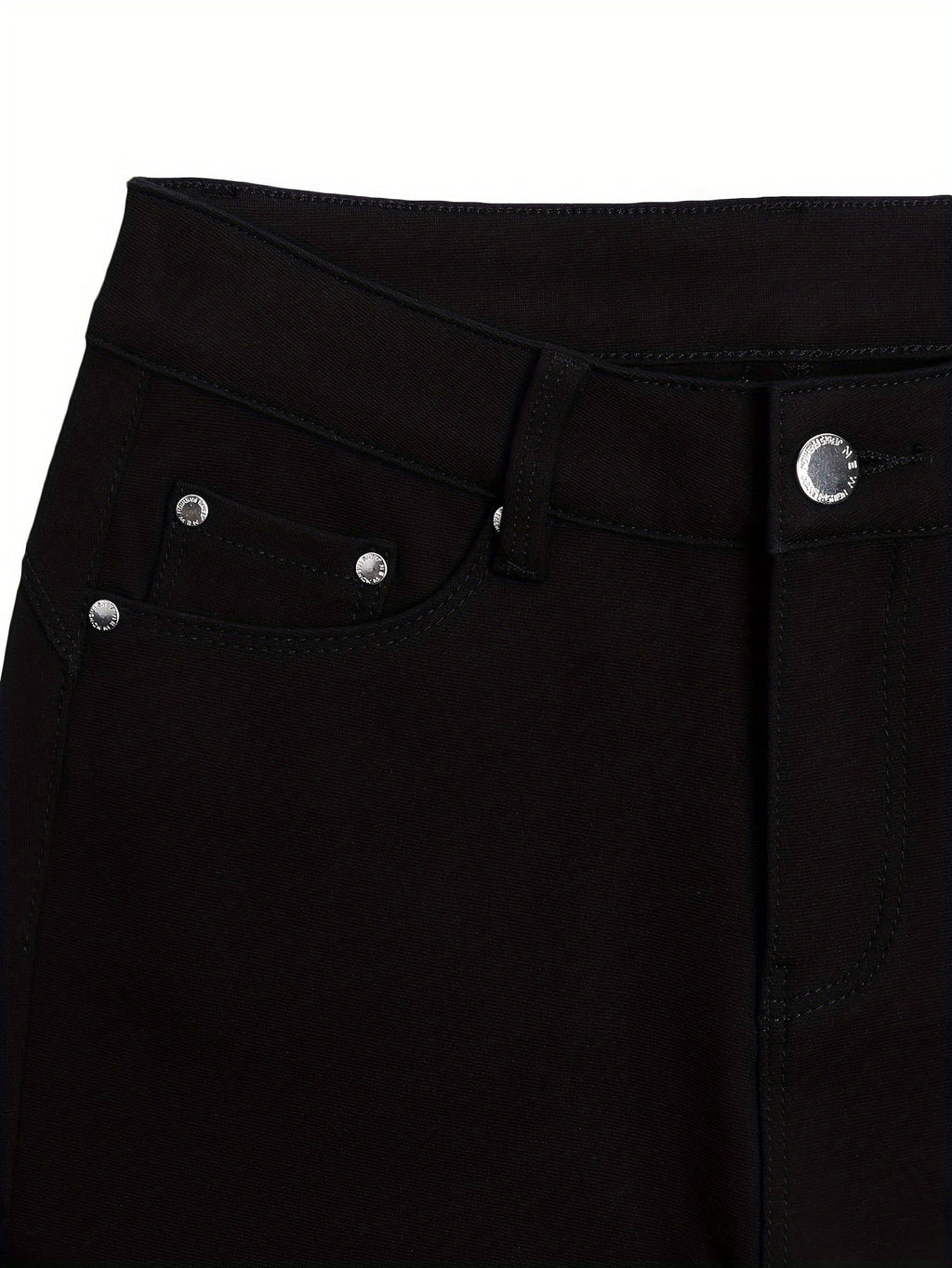 Women's High Waist Stretch Skinny Jeans Metal Button Street Style Slim Fit Denim Pants 10 Colors S-XXL Everyday Wear