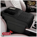 Car Center Console Tray Organizer Raised Design Tissue Box Holder Cup Holder Non-Slip Storage Mat Universal Fit 6 Colors Black Orange Red Brown Beige